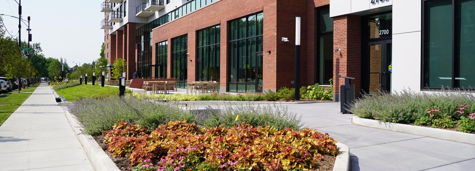 Exterior of Edith Spurlock Sampson building