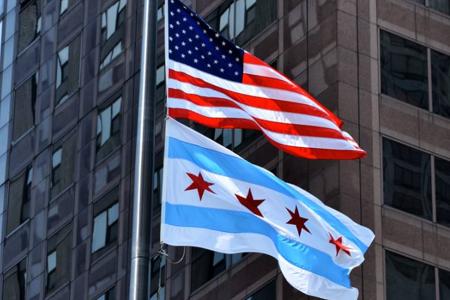 Chicago city flag