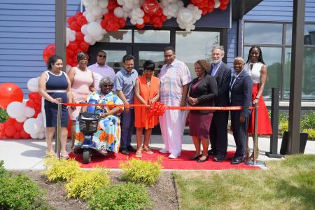 CHA participates in a Ribbon-Cutting for Barbara Jean Wright Apartments